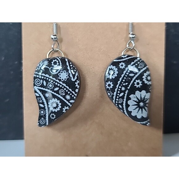 Polymer Clay Floral Dangling Pierced Earrings New - Picture 4 of 10